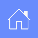 House icon with blue background